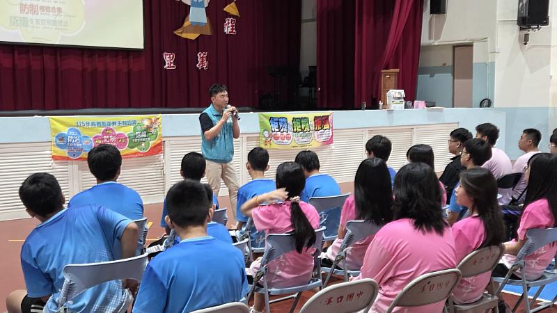 嘉義溪口衛生所進校園宣導檳榔危害 提醒青少年遠離檳榔誘惑
