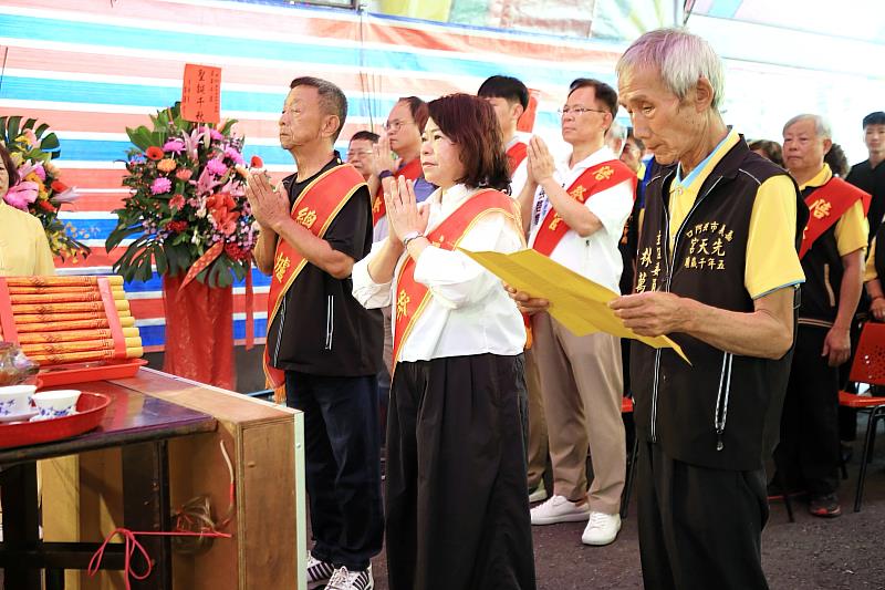 北門口先天宮迎五年千歲聖誕千秋 黃敏惠市長循古禮參香祈福