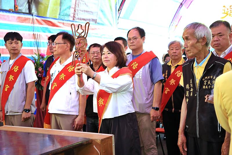 北門口先天宮迎五年千歲聖誕千秋 黃敏惠市長循古禮參香祈福
