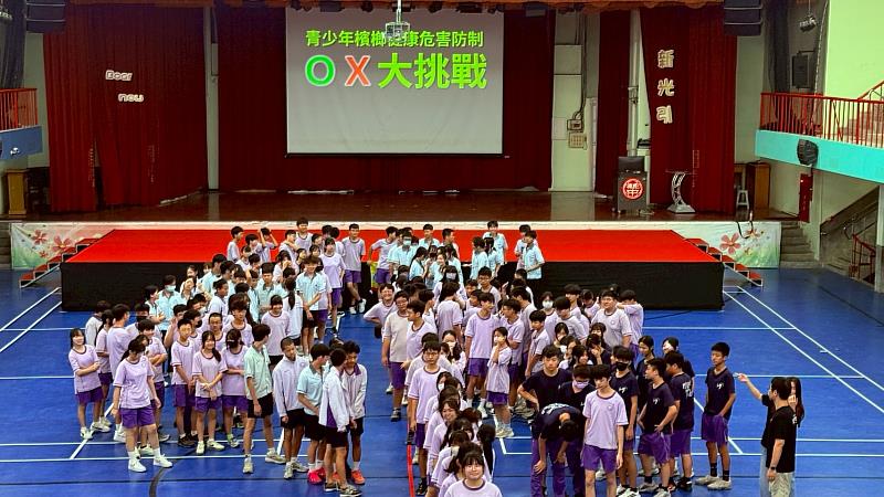 青春拒檳更健康 200名學生熱情響應OX大作戰