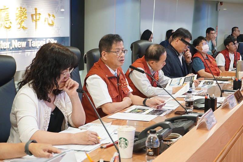 消防局長陳崇岳主持桌上演習(TTX)全國分區示範演練。