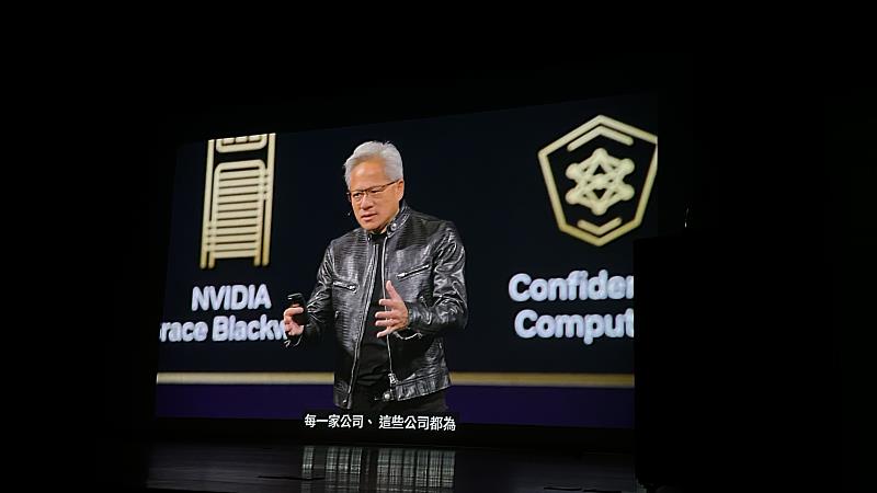 NVIDIA執行長黃仁勳主題演講。
