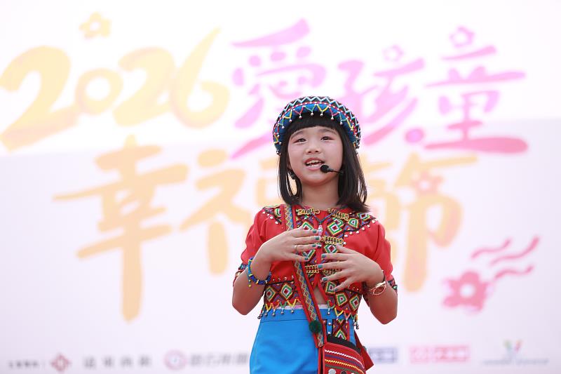 來自高雄衫林的孩子，用自信而精彩的演出，讓台下驚豔。