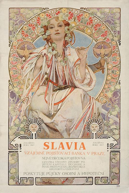 《布拉格斯拉維亞互助儲蓄銀行海報》<sup><sup>©</sup></sup>Mucha Trust 2026