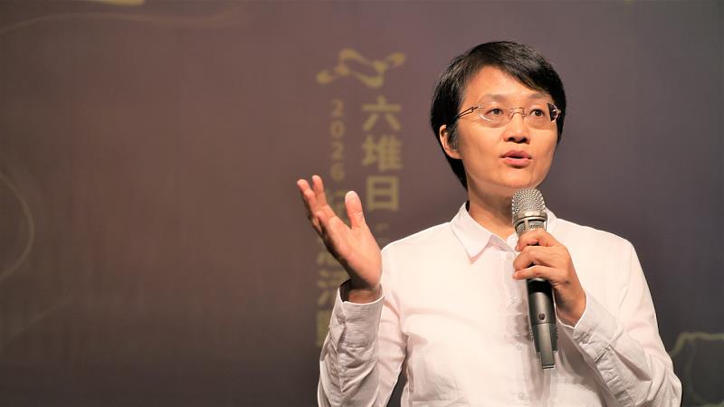115年六堆日紀念活動，古秀妃主委致詞。