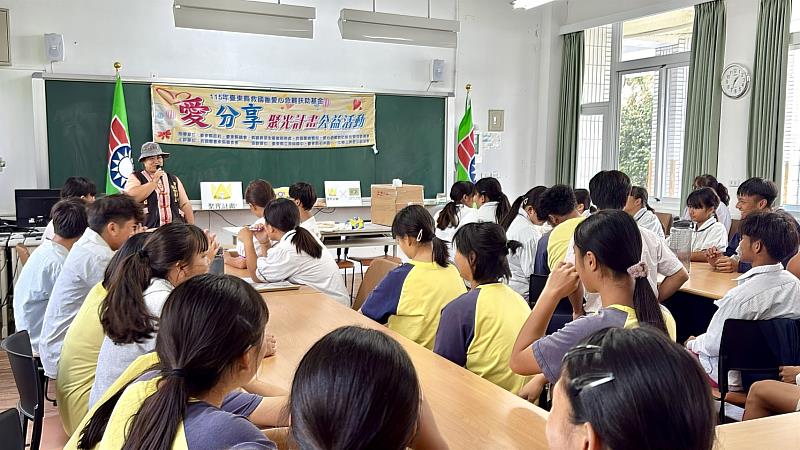 臺東縣救國團「愛．分享」聚光計畫 海端學童手作圓心願