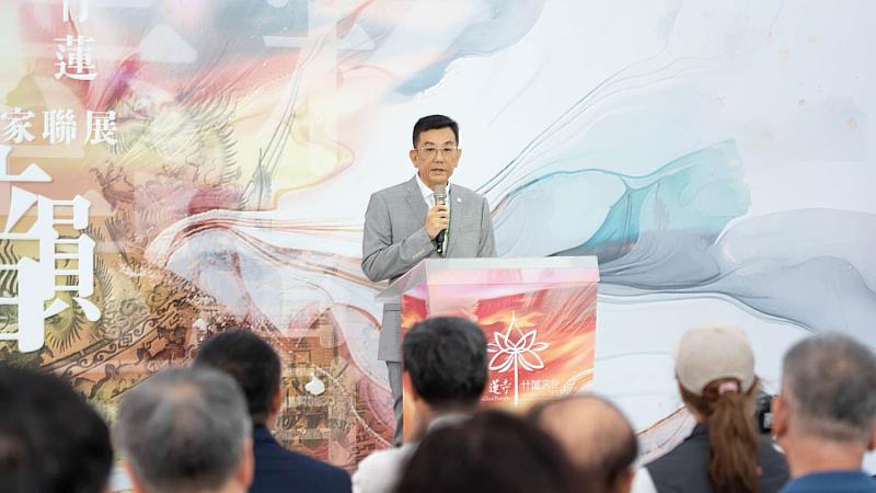 新竹市議會議長暨竹蓮文化基金會董事長許修睿致詞