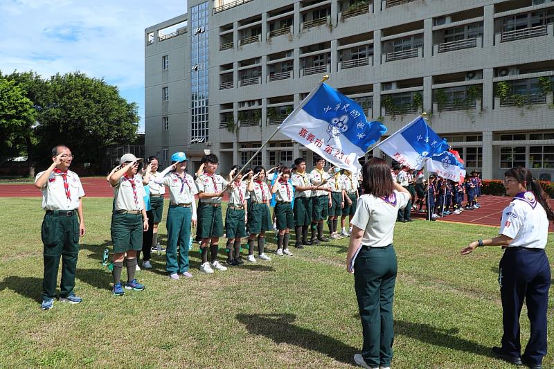 嘉義市115年度童軍運動會 超過450位童軍同場較勁。