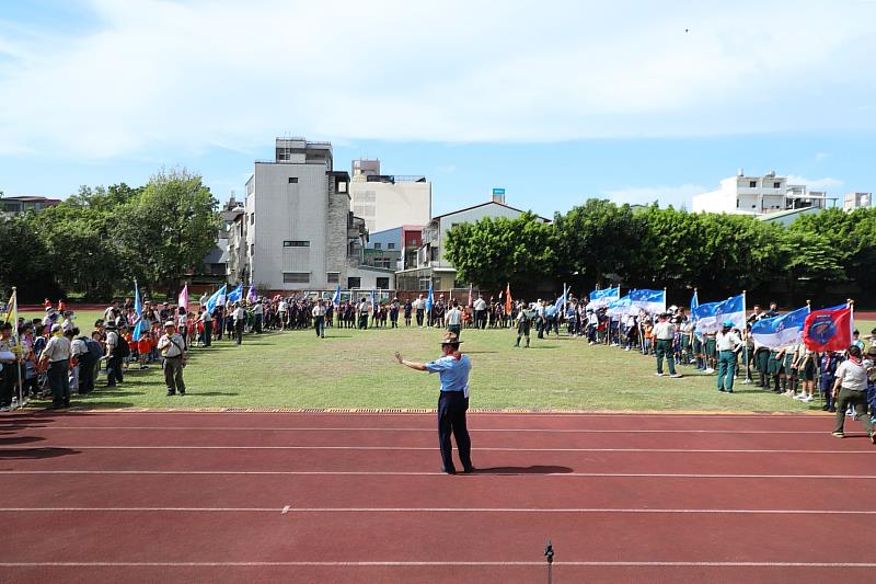 嘉義市115年度童軍運動會 超過450位童軍同場較勁。