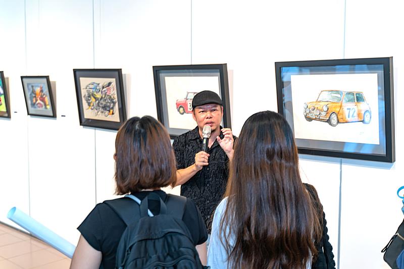 海大藝文中心《夏日。力量》展開幕 展現夏祖亮汽車藝術魅力