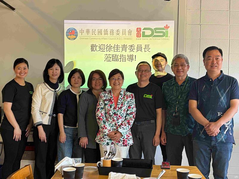 徐佳青走訪加拿大卡加利 肯定僑胞深耕成果促進臺加交流