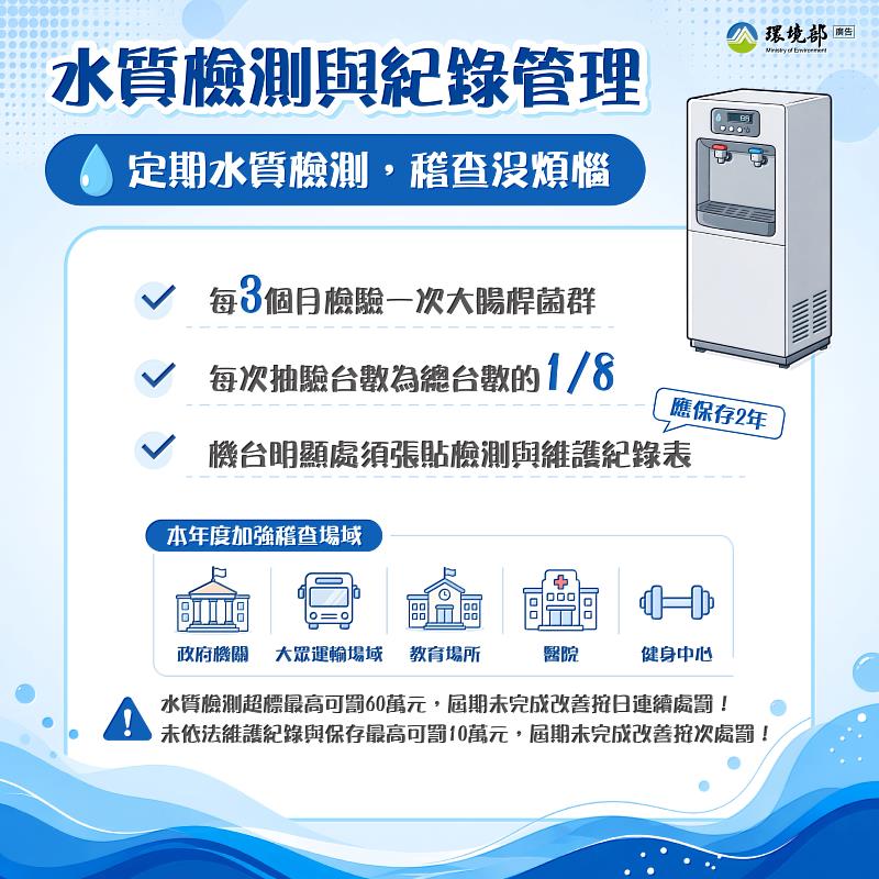 守護每一口安心好水 臺東加強飲水設備清潔維護與水質檢驗