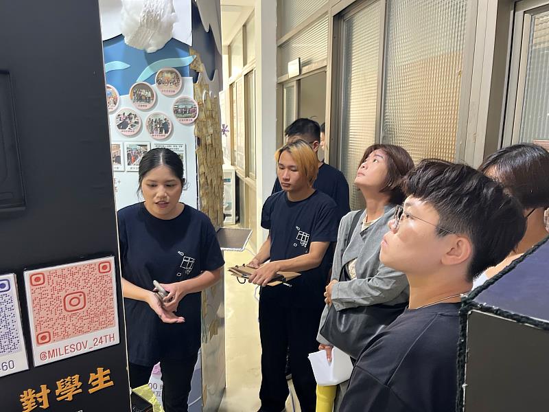 「七禮文風」團隊為評審說明展場設計。