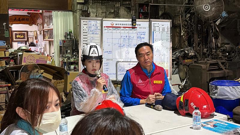 高虹安市長赴現場勘災。