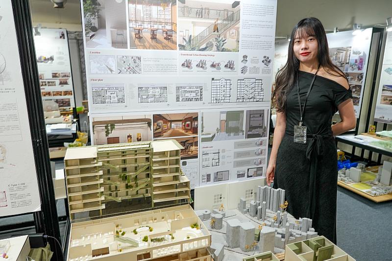 鄭采羚作品〈HONG KONG CO-LIVING〉規劃香港多樣性共居公寓，透過共享空間設計，為高壓城市生活環境提出解方。