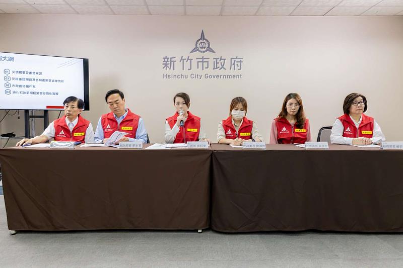 高翠路氣爆說明 高虹安：助受災戶安置重建 市府將代位求償守護市民權益