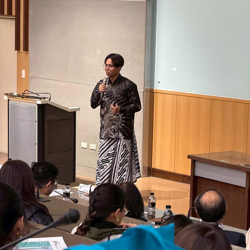 周忠誠受邀擔任「僑務委員會海外青年臺灣觀摩團」，分享在台求學經歷。