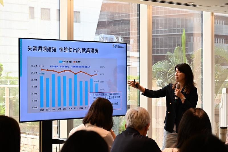 中彰投分署在會中簡報說明轄區青年參與勞動現況。