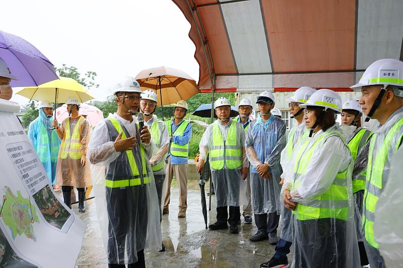 黃敏惠市長視察「後庄直排一出口段改善工程」