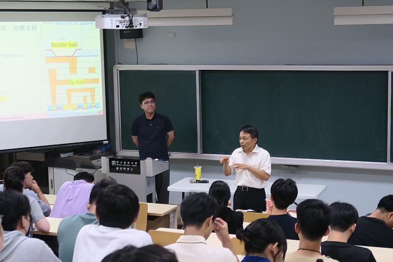 南大應數系主任黃印良勉勵學生結合理論與實務，運用數學與科學計算能力回應產業需求。