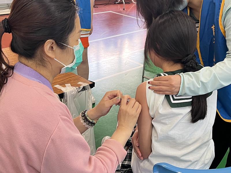 接種疫苗示意圖