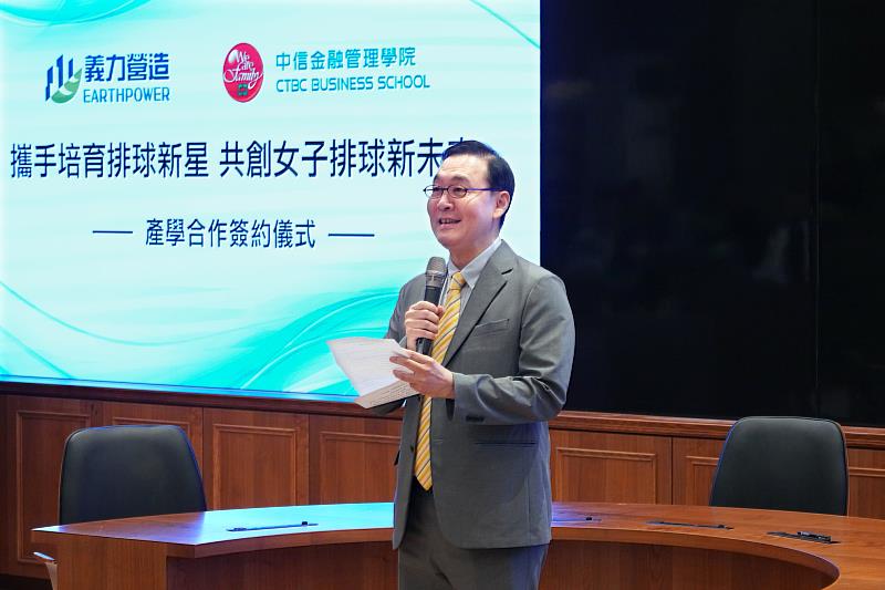 中金院施光訓校長表示,希望協助南部的孩子找到在地的運動平臺,不用離鄉背井就能在家鄉發光發熱。(圖/中金院提供)