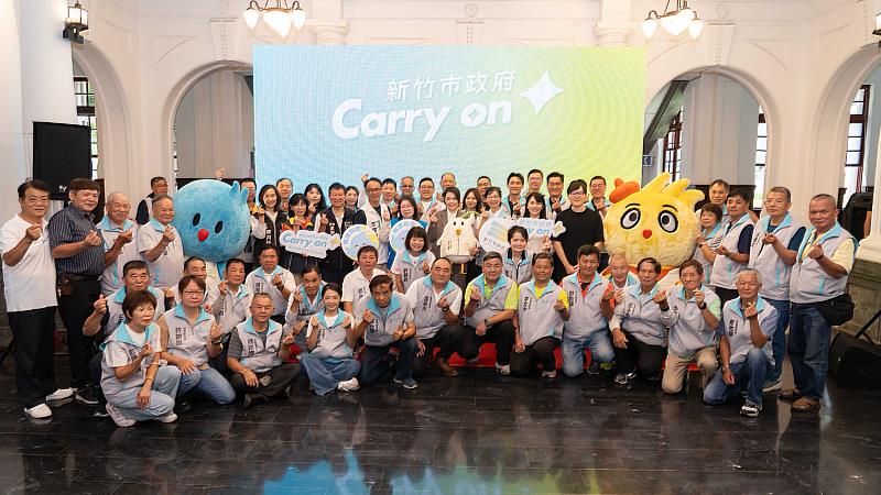 新竹市政府今日舉辦「Carry on! 新竹市特派員皮卡就職2週年記者會」。