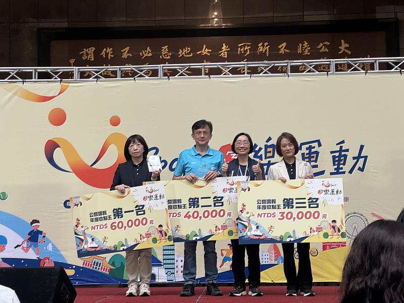 內湖運動中心榮獲「U-Sport收點王」公營組第1名 展現全民運動推廣成果