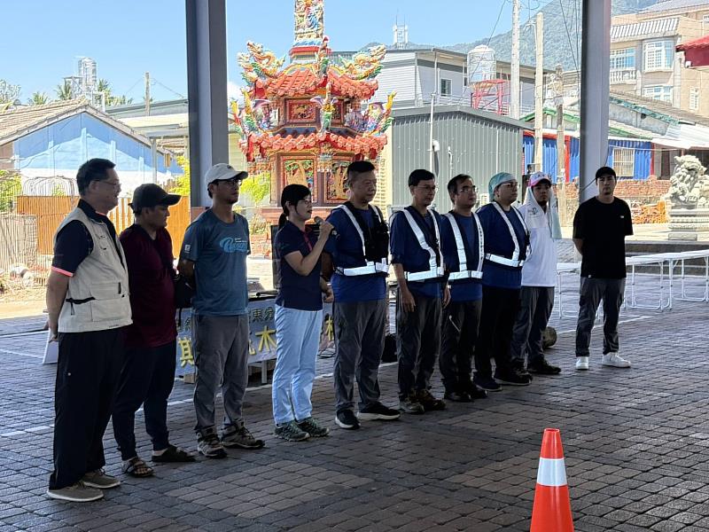 分署長勉勵站上同仁,演練圓滿順利。