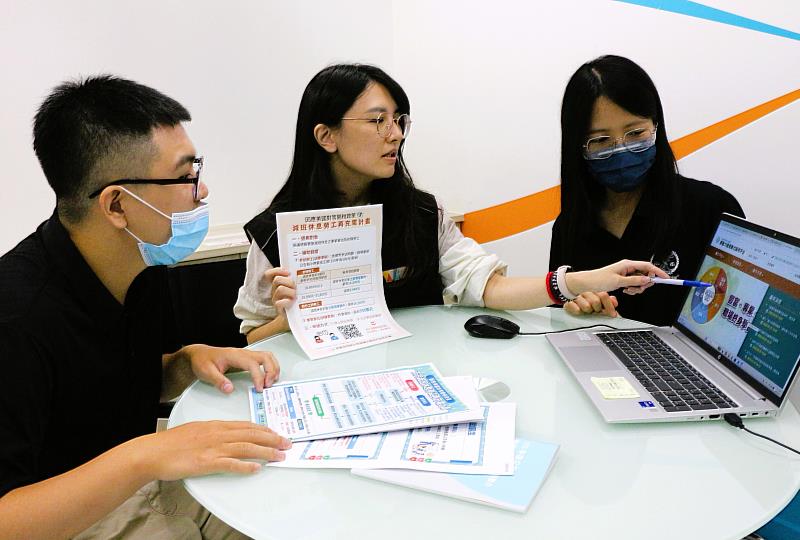 北分署協助減班企業及勞工申請「減班休息勞工再充電計畫」。
