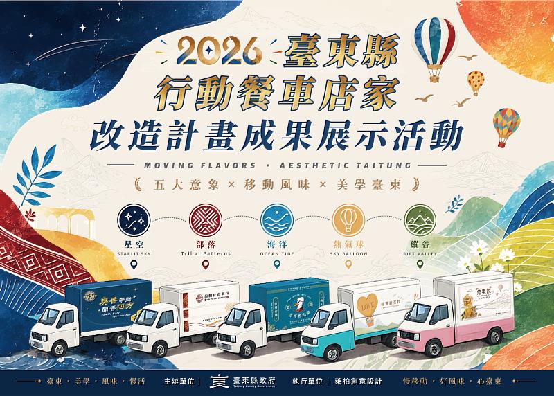 臺東夜市攤商華麗轉型！5台「城市意象」行動餐車6/25成果亮相