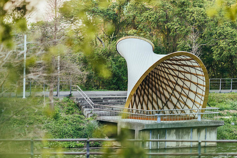 MemutAR, created by an international team, integrates bamboo construction and augmented reality (AR) technology to showcase innovative approaches to sustainable architecture. (Photo credit: Taiwan Bamboo Society)
