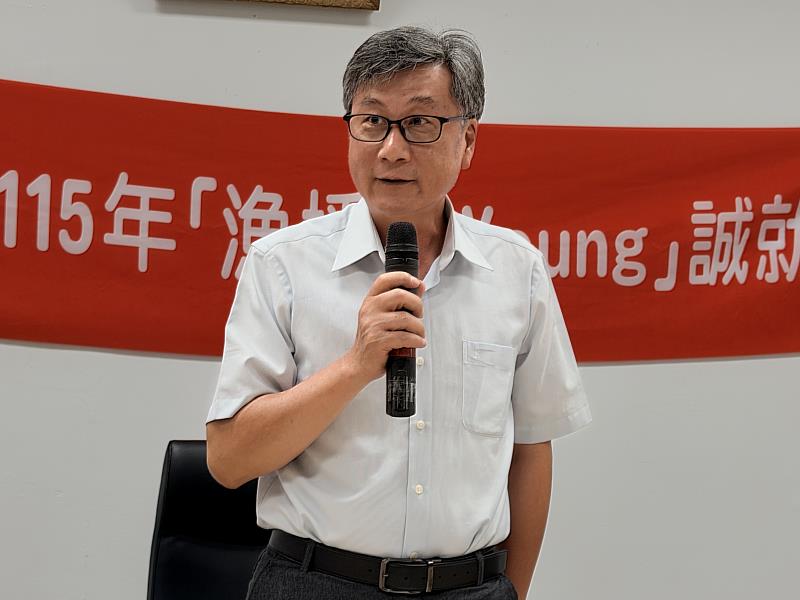 農業部政風處副處長洪銘宏致詞，期許學生能夠加深誠信與廉潔的觀念。