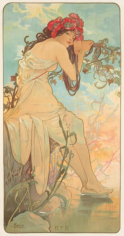 《四季：夏天》<sup><sup>©</sup></sup>Mucha Trust 2026