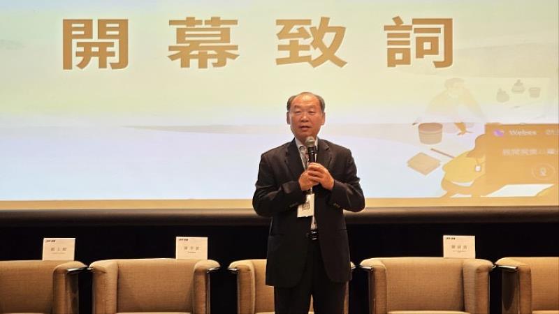 客家委員會客家文化發展中心謝勝信主任致詞。