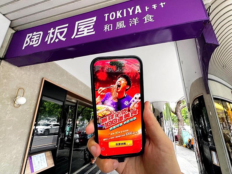 王品集團搭世足賽熱潮，推出線上射門挑戰，排行榜前100名可獲得666點瘋點數。