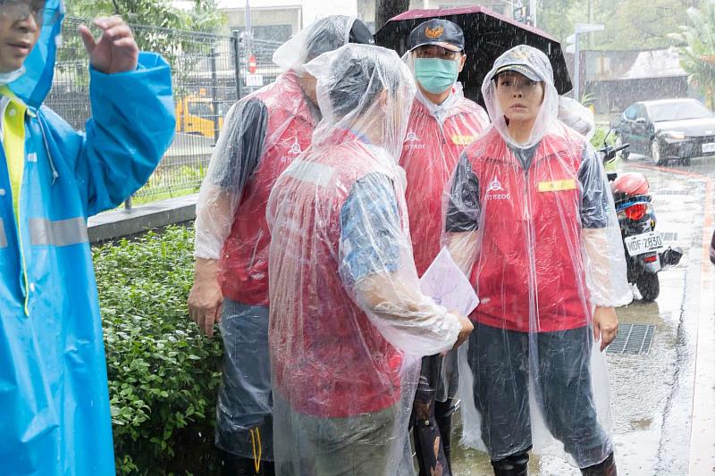 市長高虹安率領市府團隊前往各地勘災。