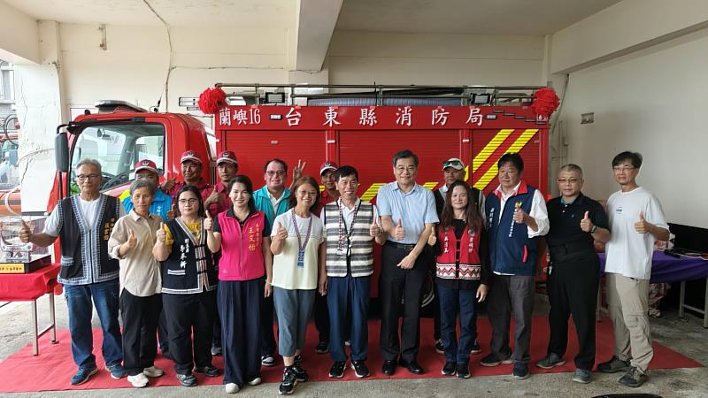 善心跨海守護人之島！民間捐贈450萬小型救災消防車