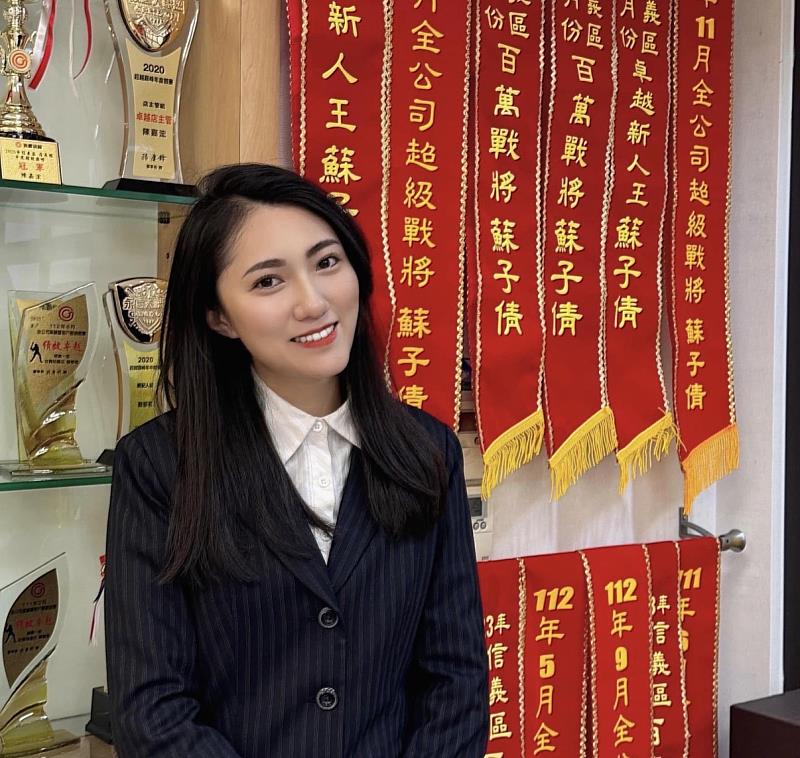 團隊與AI加乘，蘇子倩連續兩年摘得千萬業績。