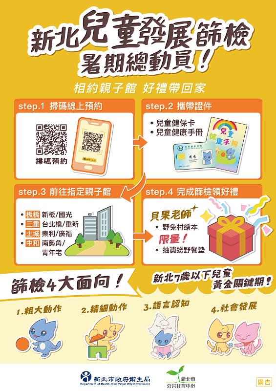 兒童發展篩檢海報