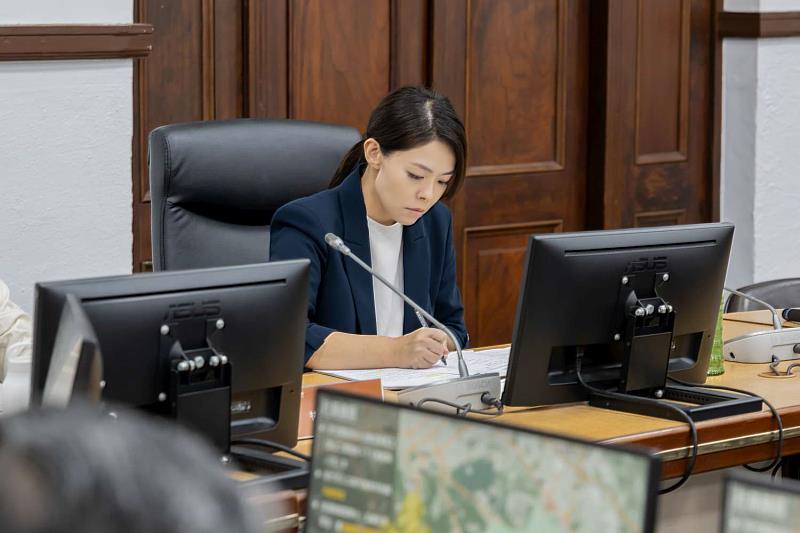 高虹安市長主持新竹市道安會報。