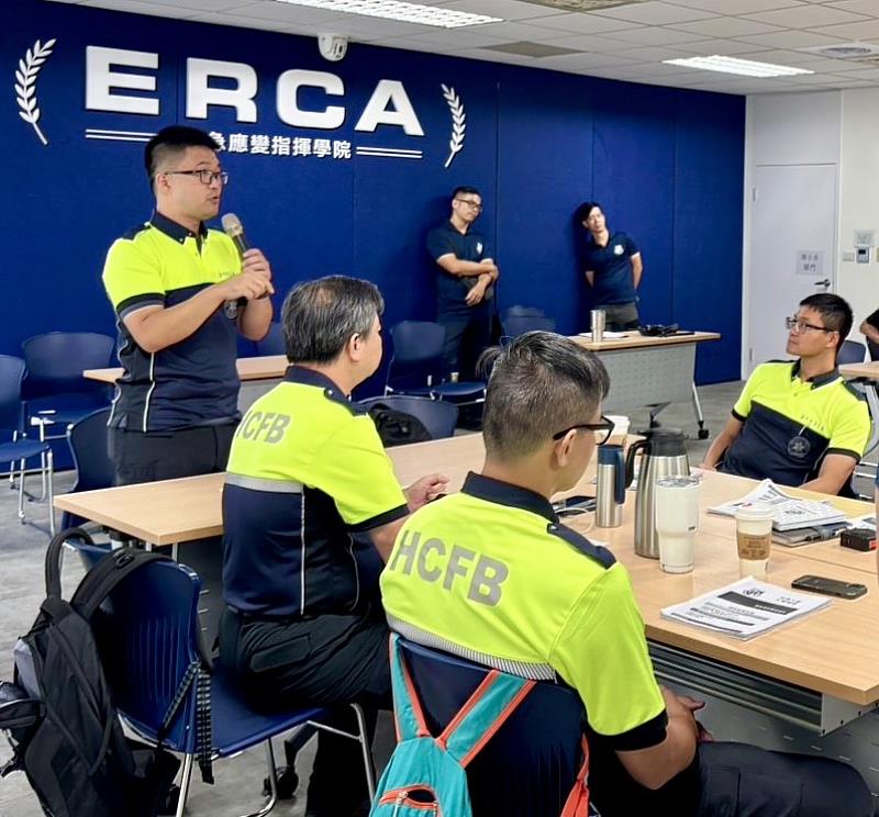 竹市消防局完成外勤幹部ERCA基礎指揮官訓練課程。