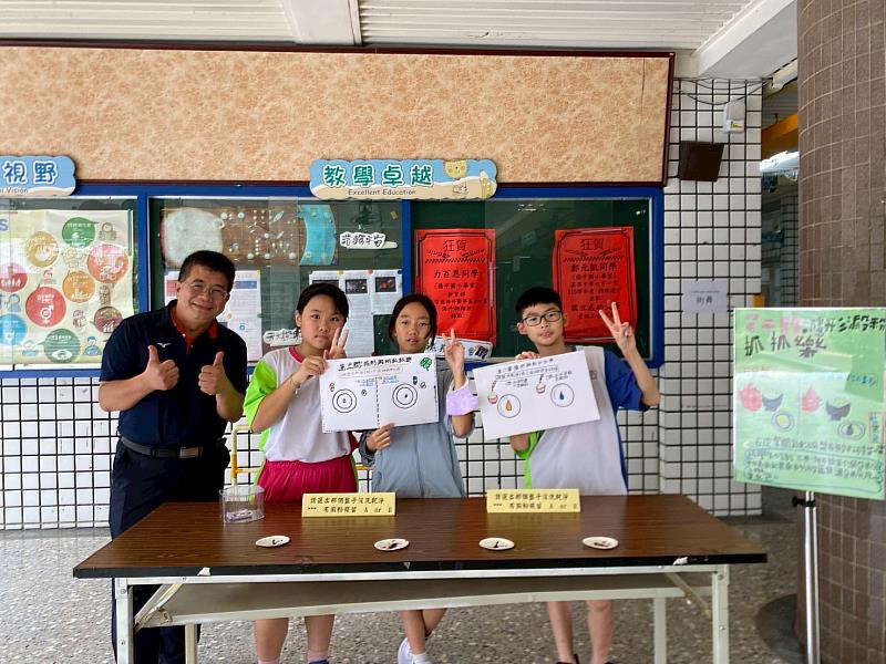 僑平國小食農教育課程結合科學體驗闖關活動。