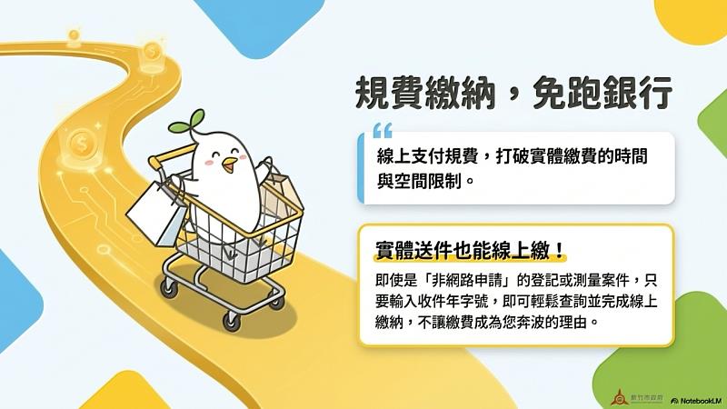 數位櫃臺提供線上繳費功能