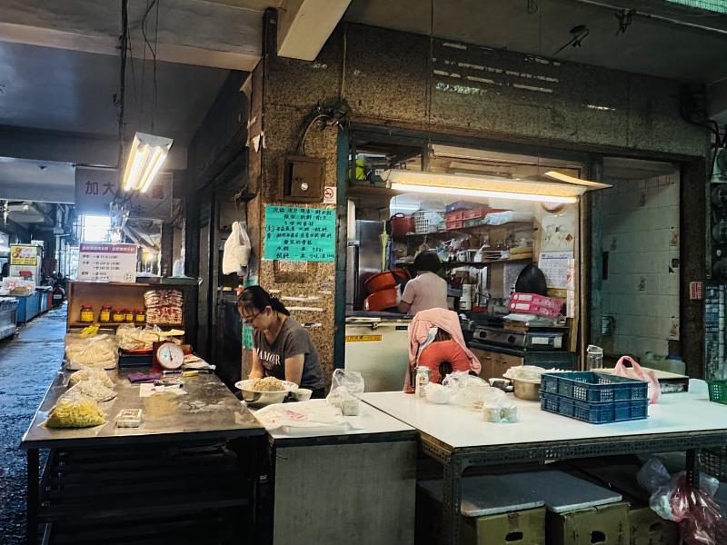 「超鮮水餃」攤位原先樣貌。
