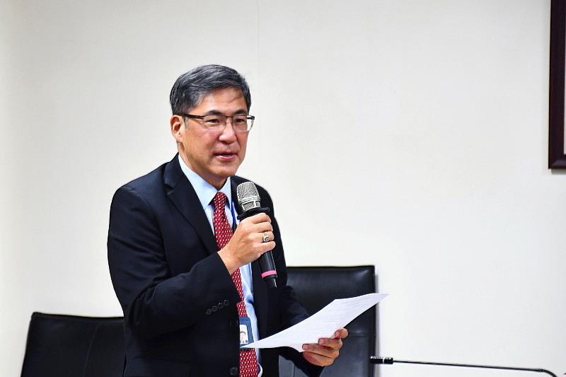 財團法人私立高雄醫學大學董事會董事長陳建志致詞。