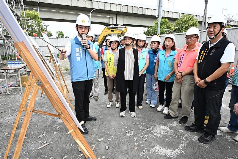 視察彰化縣田中公設民營托嬰中心新建工程 完善社區托育環境