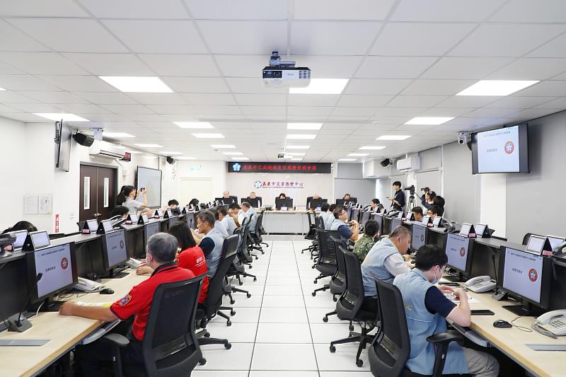 嘉義市政府超前部署,召開整備會議。