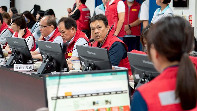 工務處長陳明錚說明應變情形。