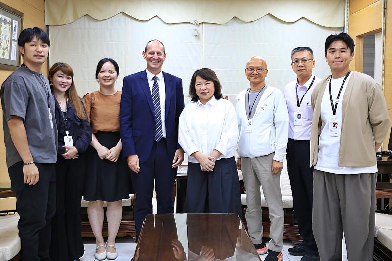 歐洲經貿辦事處處長谷力哲首度正式拜會嘉義市 深化臺歐地方交流